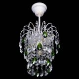 Люстра Зима журавлик зеленая (белая патина) в Кирове