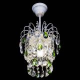 Люстра Зима журавлик зеленая (белая патина) в Кирове