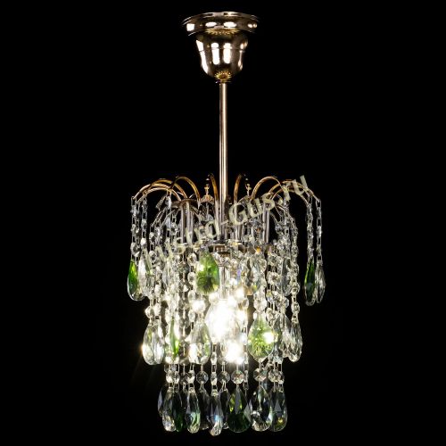 Люстра Зима журавлик зеленая в Кирове Гусь Хрустальный