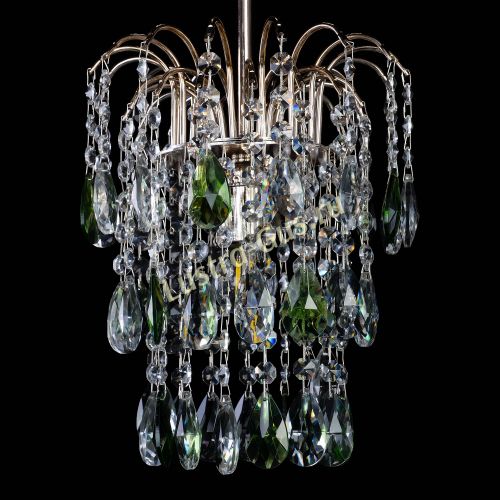 Люстра Зима журавлик зеленая в Кирове Гусь Хрустальный