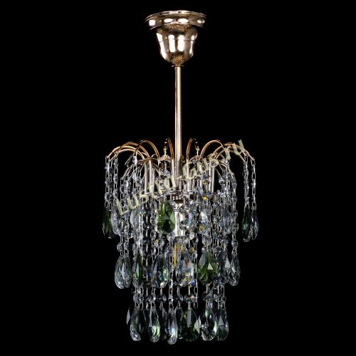 Люстра Зима журавлик зеленая в Кирове Гусь Хрустальный