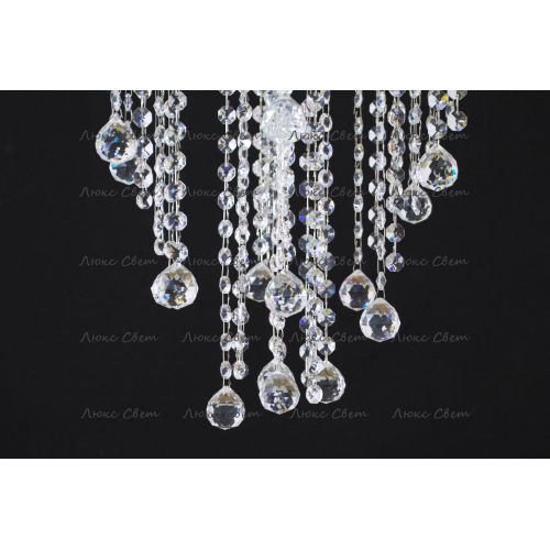 Люстра Катерина Космос 5 ламп шар 30 мм длинная  в Кирове Гусь Хрустальный