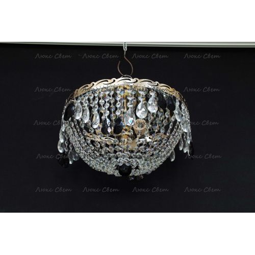 Люстра Анжелика журавлик черная в Кирове Гусь Хрустальный