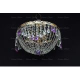 Люстра Анжелика журавлик фиолетовая в Кирове