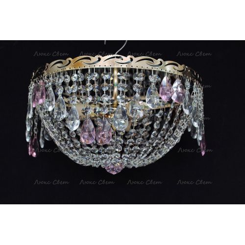 Люстра Анжелика журавлик розовая в Кирове Гусь Хрустальный