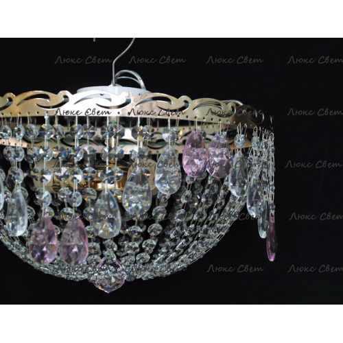 Люстра Анжелика журавлик розовая в Кирове Гусь Хрустальный