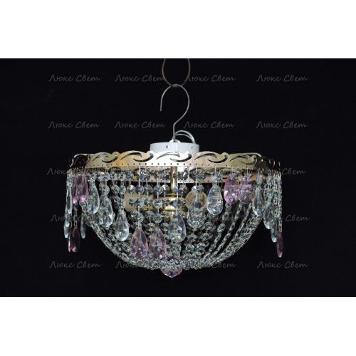 Люстра Анжелика журавлик розовая в Кирове Гусь Хрустальный