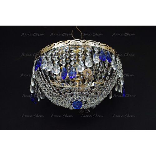 Люстра Анжелика журавлик синяя в Кирове Гусь Хрустальный