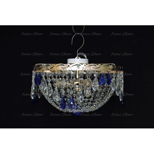 Люстра Анжелика журавлик синяя в Кирове Гусь Хрустальный