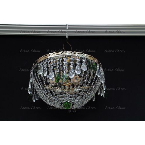 Люстра Анжелика журавлик зеленая в Кирове Гусь Хрустальный