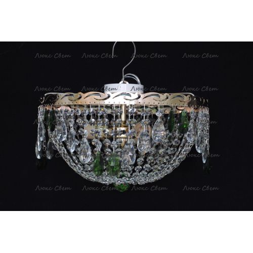 Люстра Анжелика журавлик зеленая в Кирове Гусь Хрустальный