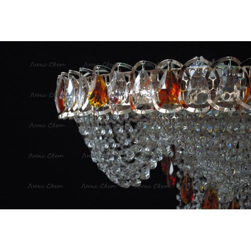 Люстра Водоворот + низ цветная в Кирове Гусь Хрустальный