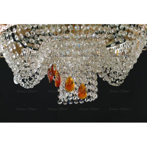 Люстра Водоворот + низ цветная в Кирове Гусь Хрустальный