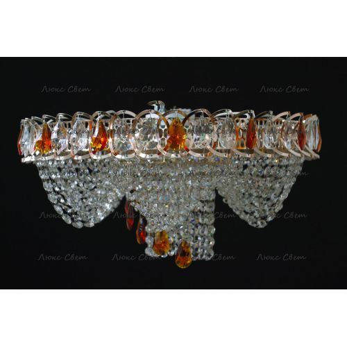 Люстра Водоворот + низ цветная в Кирове Гусь Хрустальный