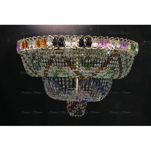 Люстра Водопад Колор 80 см в Кирове Гусь Хрустальный