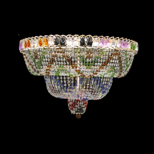 Люстра Водопад Колор 80 см в Кирове Гусь Хрустальный