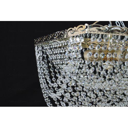 Люстра Квадрат Ракушка 2 в Кирове Гусь Хрустальный