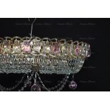 Люстра Кольцо блин розовая в Кирове