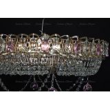 Люстра Кольцо блин розовая в Кирове