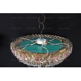 Люстра Кольцо блин розовая в Кирове