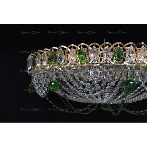 Люстра Водоворот роза зеленая в Кирове Гусь Хрустальный