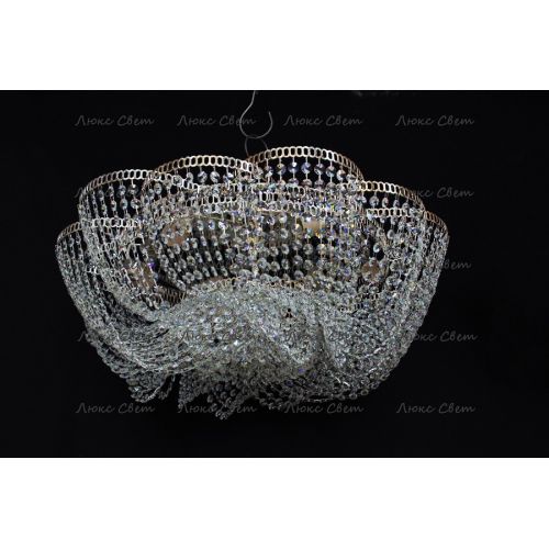 Люстра Лотос Елена розовая в Кирове Гусь Хрустальный