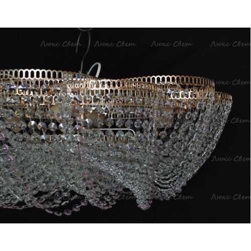 Люстра Лотос Елена розовая в Кирове Гусь Хрустальный