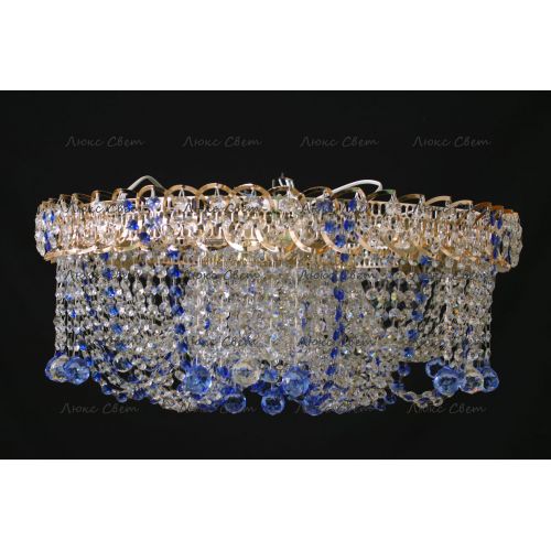 Люстра Водоворот Мария синяя в Кирове Гусь Хрустальный