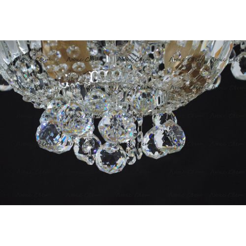 Люстра Водопад корона № 1 в Кирове Гусь Хрустальный