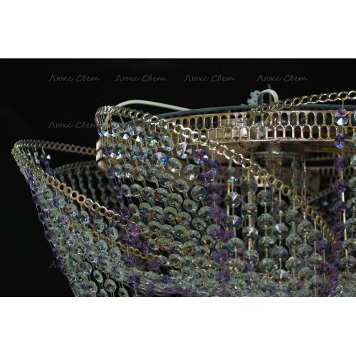 Люстра Космос № 2 фиолетовая в Кирове Гусь Хрустальный