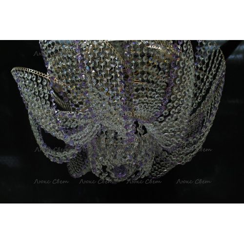 Люстра Космос № 2 фиолетовая в Кирове Гусь Хрустальный