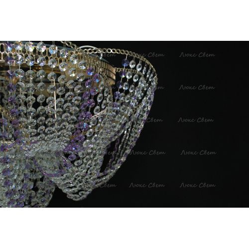 Люстра Космос № 2 фиолетовая в Кирове Гусь Хрустальный