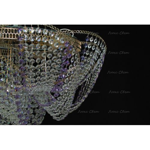 Люстра Космос № 2 фиолетовая в Кирове Гусь Хрустальный