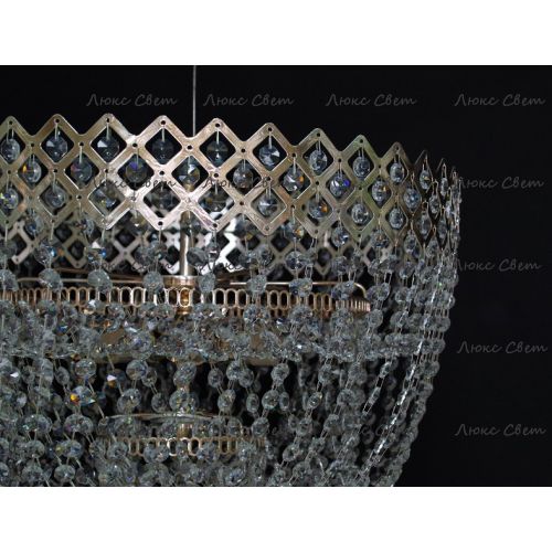 Люстра Водопад корона № 3 в Кирове Гусь Хрустальный