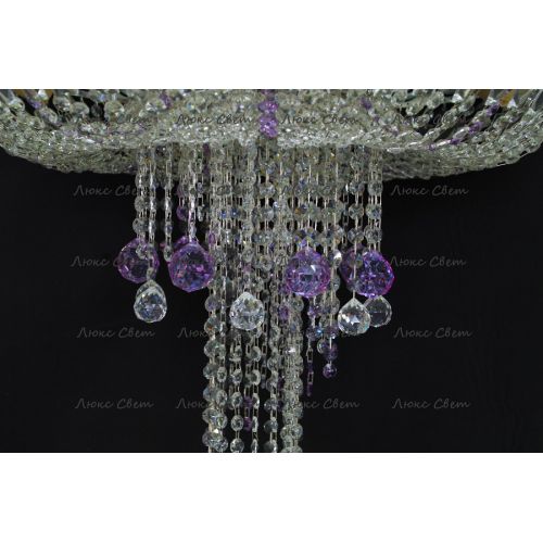 Люстра Анжелика 1 шар 40 мм фиолетовая в Кирове Гусь Хрустальный