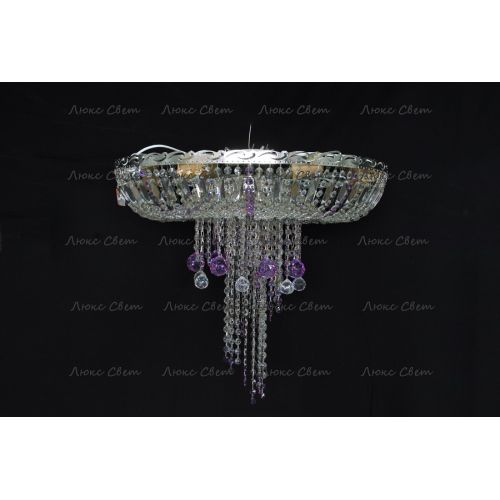 Люстра Анжелика 1 шар 40 мм фиолетовая в Кирове Гусь Хрустальный