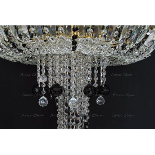 Люстра Анжелика 1 шар 40 мм черная в Кирове Гусь Хрустальный