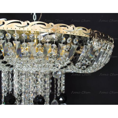 Люстра Анжелика 1 шар 40 мм черная в Кирове Гусь Хрустальный