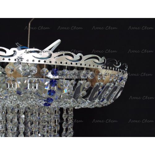 Люстра Анжелика 1 шар 40 синяя в Кирове Гусь Хрустальный