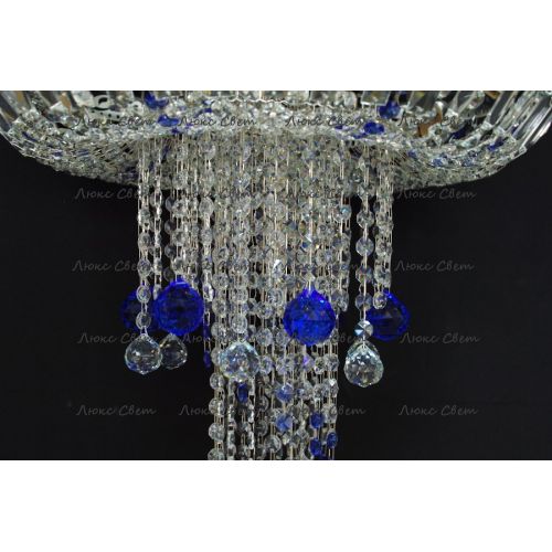 Люстра Анжелика 1 шар 40 синяя в Кирове Гусь Хрустальный