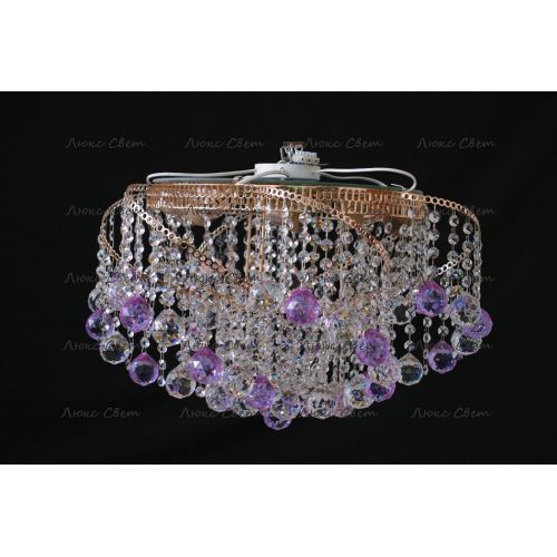 Люстра Космос шар 40 мм фиолетовая в Кирове Гусь Хрустальный