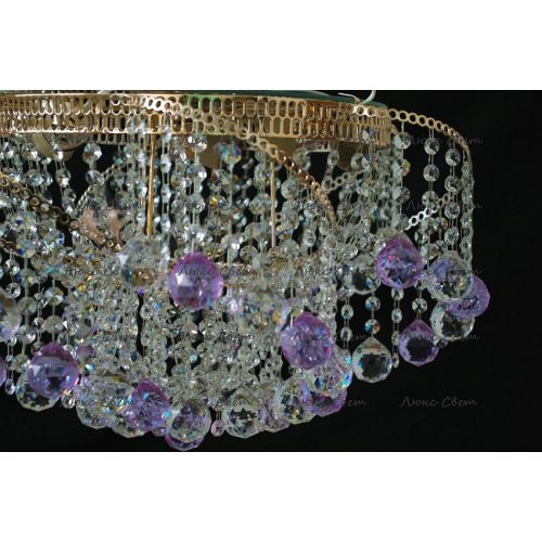 Люстра Космос шар 40 мм фиолетовая в Кирове Гусь Хрустальный