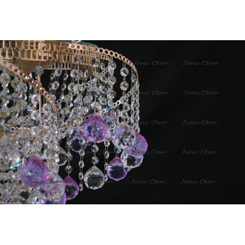 Люстра Космос шар 40 мм фиолетовая в Кирове Гусь Хрустальный