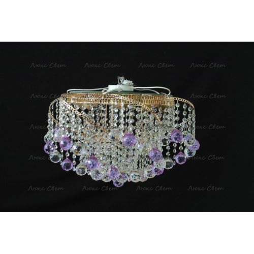 Люстра Космос шар 40 мм фиолетовая в Кирове Гусь Хрустальный