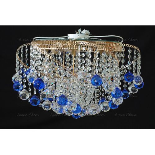 Люстра Космос шар 40 мм синяя в Кирове Гусь Хрустальный