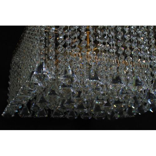 Люстра Квадрат гамма конус 40 мм длинная в Кирове Гусь Хрустальный