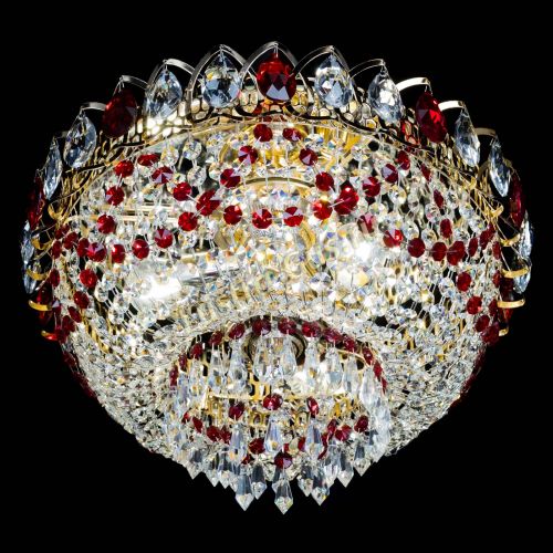 Люстра Астра Ажур красная в Кирове Гусь Хрустальный