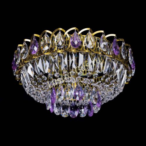 Люстра Астра Бутон №1 фиолетовая под бронзу в Кирове Гусь Хрустальный