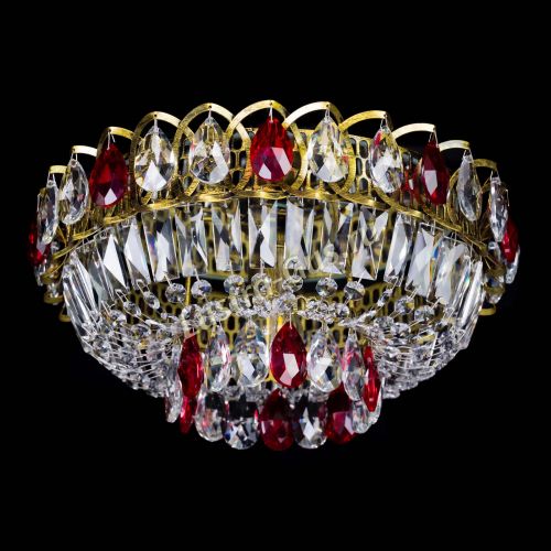 Люстра Астра Бутон №1 красная под бронзу в Кирове Гусь Хрустальный