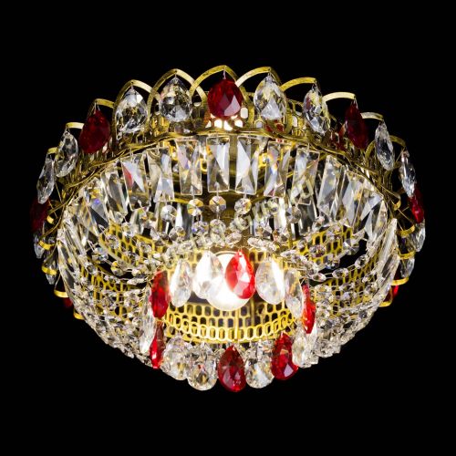 Люстра Астра Бутон №1 красная под бронзу в Кирове Гусь Хрустальный